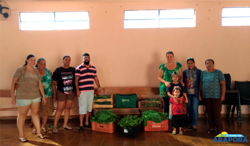 Imagem destaque notícia Pastoral da Criança recebe hortaliças da Escola Olintha