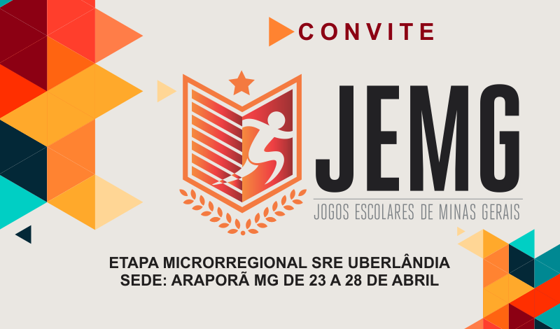 JEMG 2023 - Convite para abertura do evento