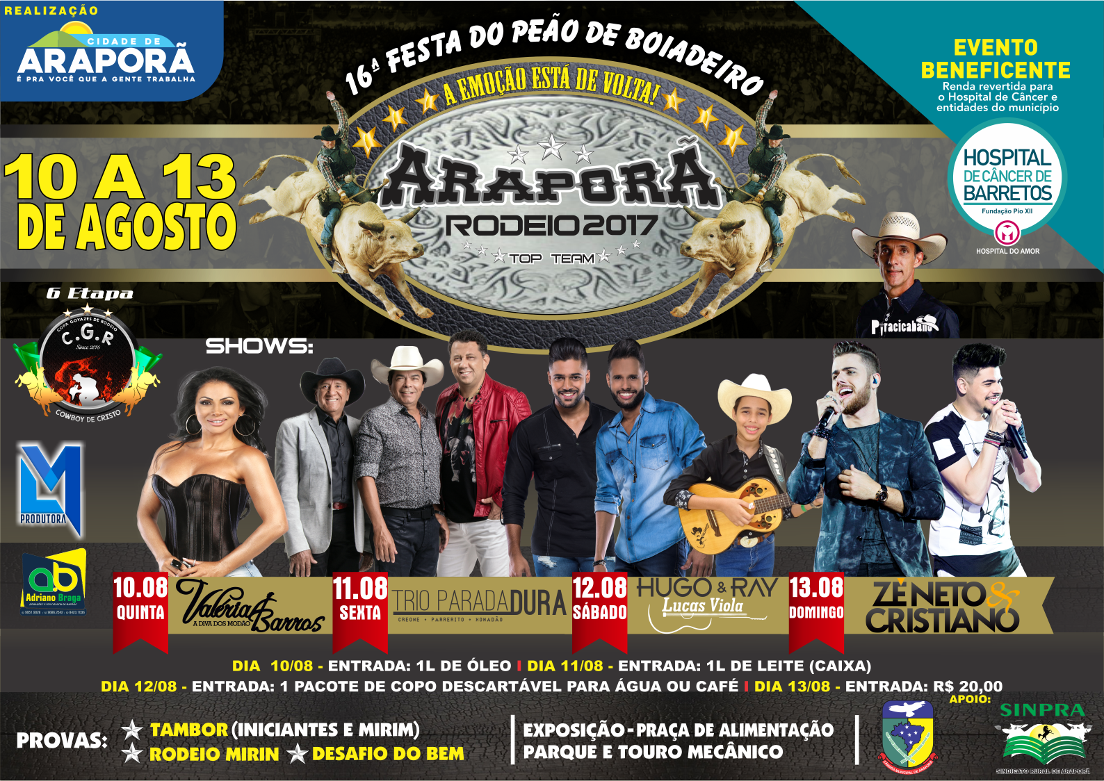 Festa do Peão de Arapoti 2018 está confirmada