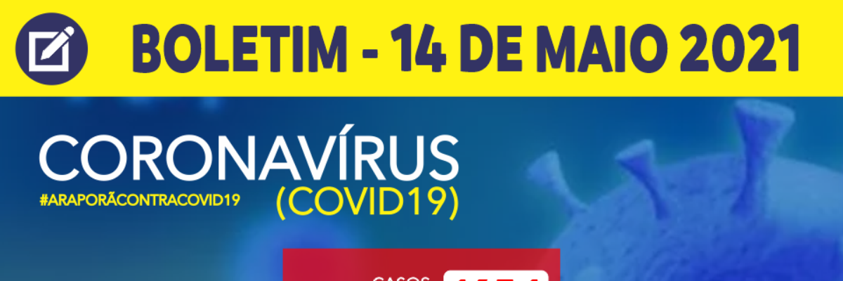 Imagem destaque notícia BOLETIM CORONAVÍRUS - 14/05/2021