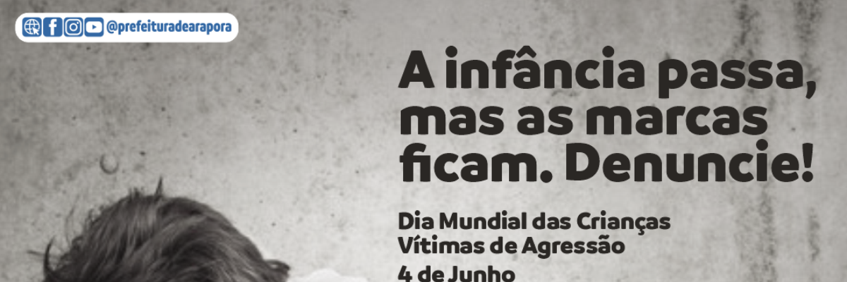 Imagem destaque notícia 4 DE JUNHO – DIA MUNDIAL CONTRA A AGRESSÃO INFANTIL