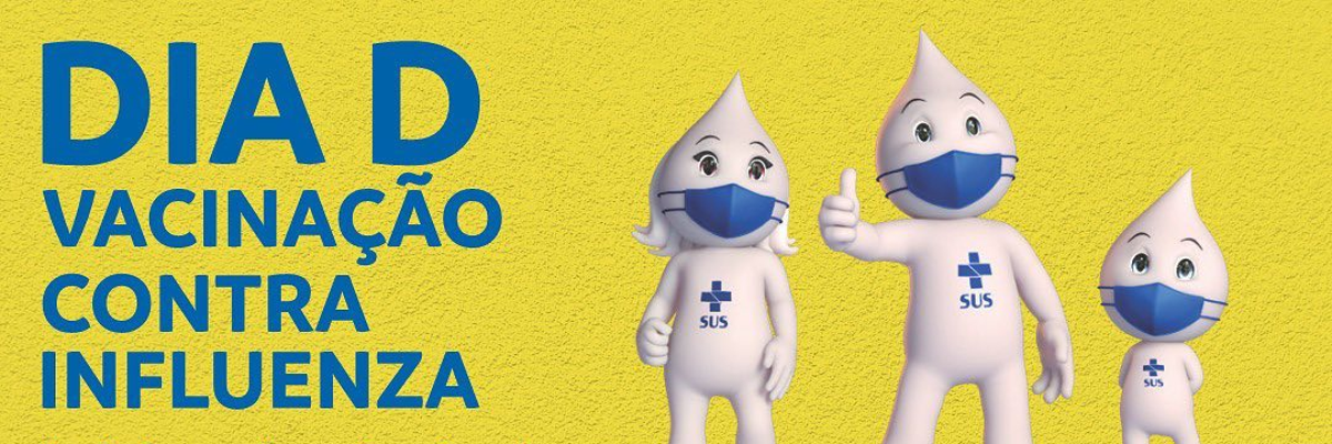 Imagem destaque notícia DIA D DE VACINAÇÃO CONTRA A GRIPE ACONTECE NESSE SÁBADO