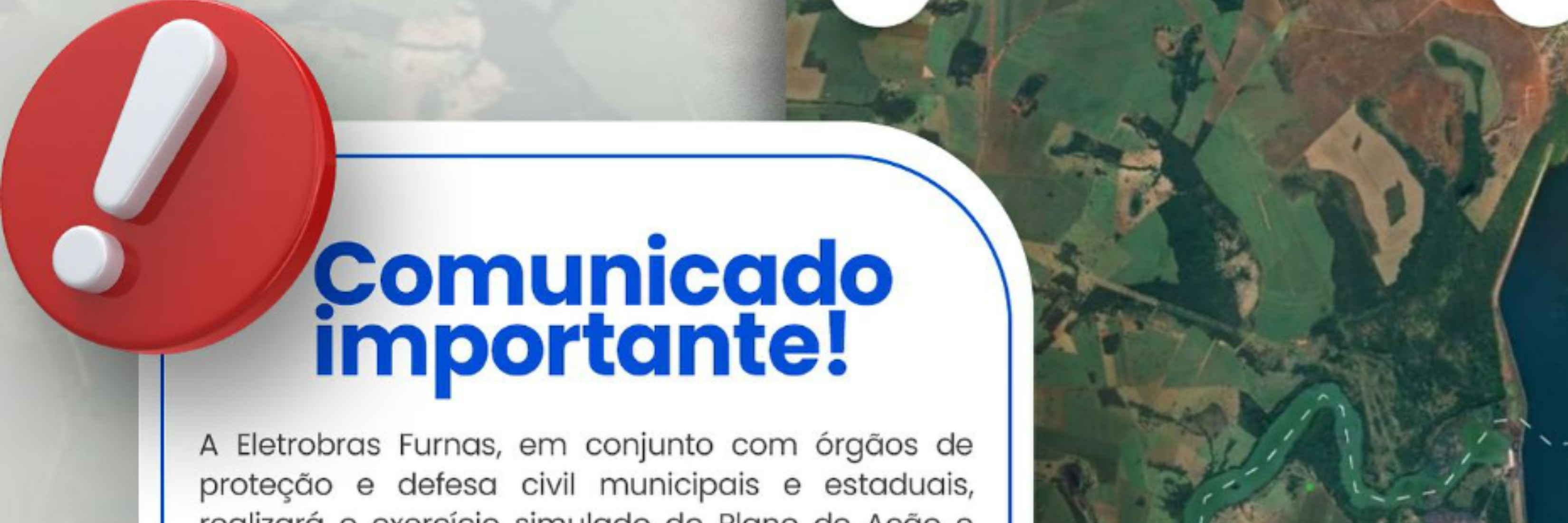 Imagem destaque notícia EXERCÍCIO SIMULADO DO PLANO DE AÇÃO E EMERGÊNCIA (PAE) DA USINA DE ITUMBIARA