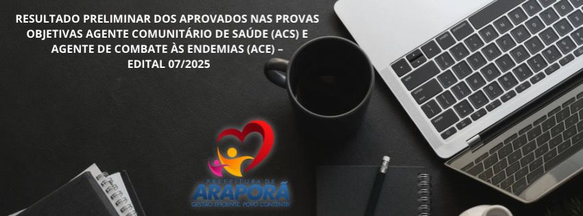 Imagem destaque notícia RESULTADO PRELIMINAR DOS APROVADOS NAS PROVAS OBJETIVAS