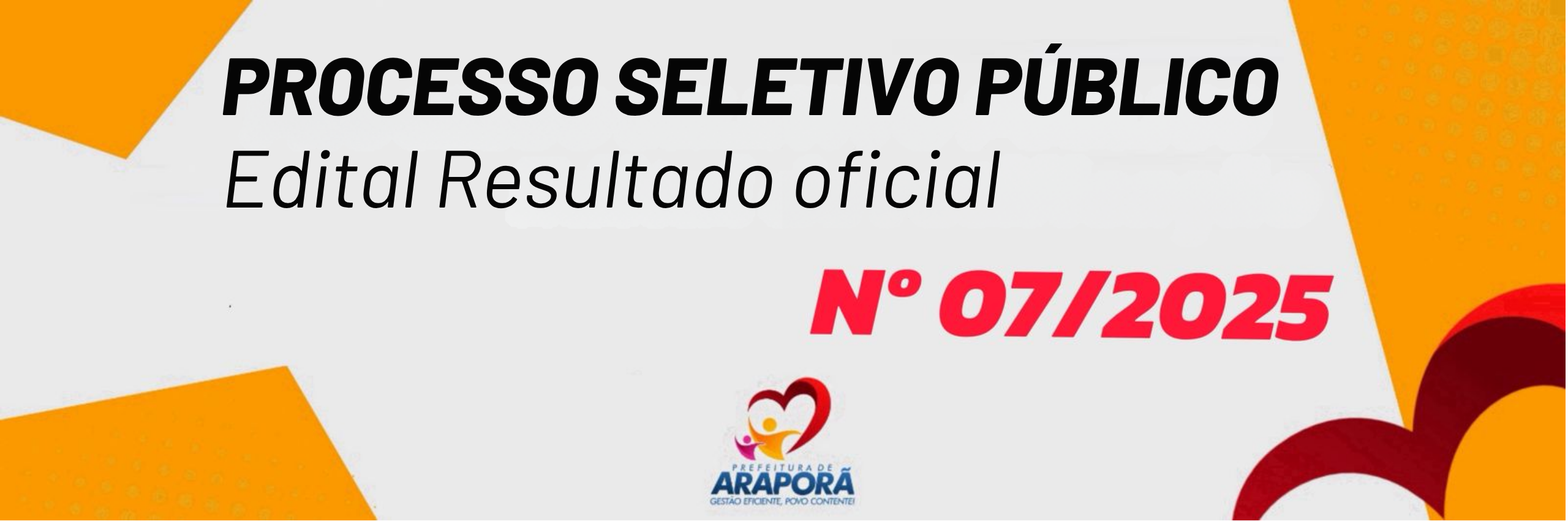 Imagem destaque notícia RESULTADO OFICIAL DOS APROVADOS NAS PROVAS OBJETIVAS AGENTE COMUNITÁRIO DE SAÚDE (ACS) E AGENTE DE COMBATE ÀS ENDEMIAS (ACE) 