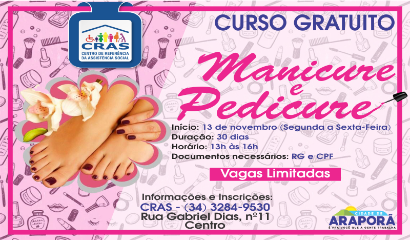 Imagem destaque notícia CRAS oferece curso gratuito de manicure e pedicure